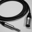Canare Starquad XLRM-TRSM Cable (Black, 3')