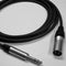 Canare Starquad XLRM-TRSM Cable (Black, 3')