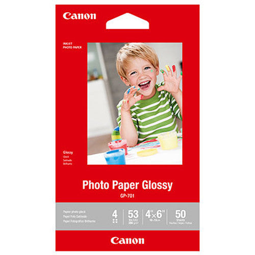 Canon GP-701 Photo Paper Glossy (4 x 6", 50 Sheets)