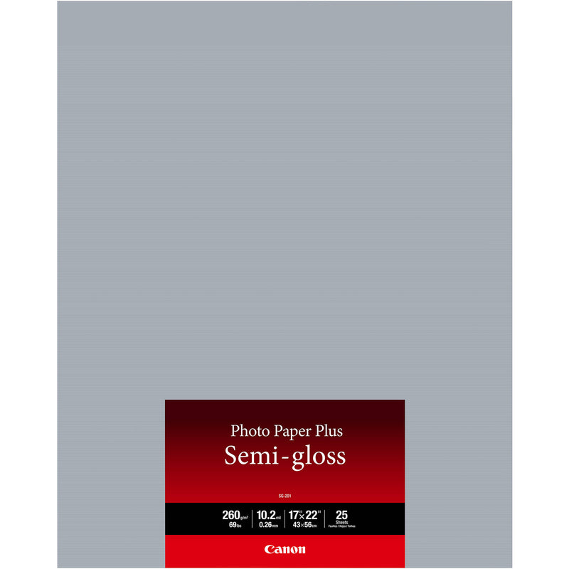 Canon SG-201 Photo Paper Plus Semi-Gloss (17 x 22", 25 Sheets)