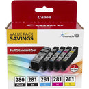 Canon PGI-280/CLI-281 5 Color Value Pack for Select PIXMA Printers