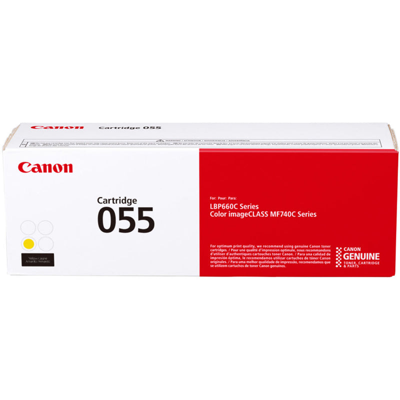 Canon 055 Standard-Capacity Yellow Toner Cartridge