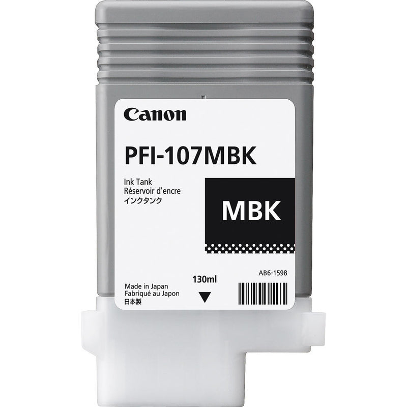 Canon PFI-107MBK Matte Black Ink Cartridge (130 ml)