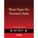 Canon PM-101 Photo Paper Pro Premium Matte (8.5 x 11", 50 Sheets)