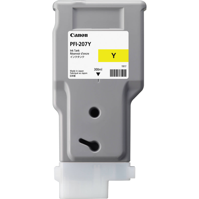 Canon PFI-207Y Yellow Ink Cartridge (300 ml)
