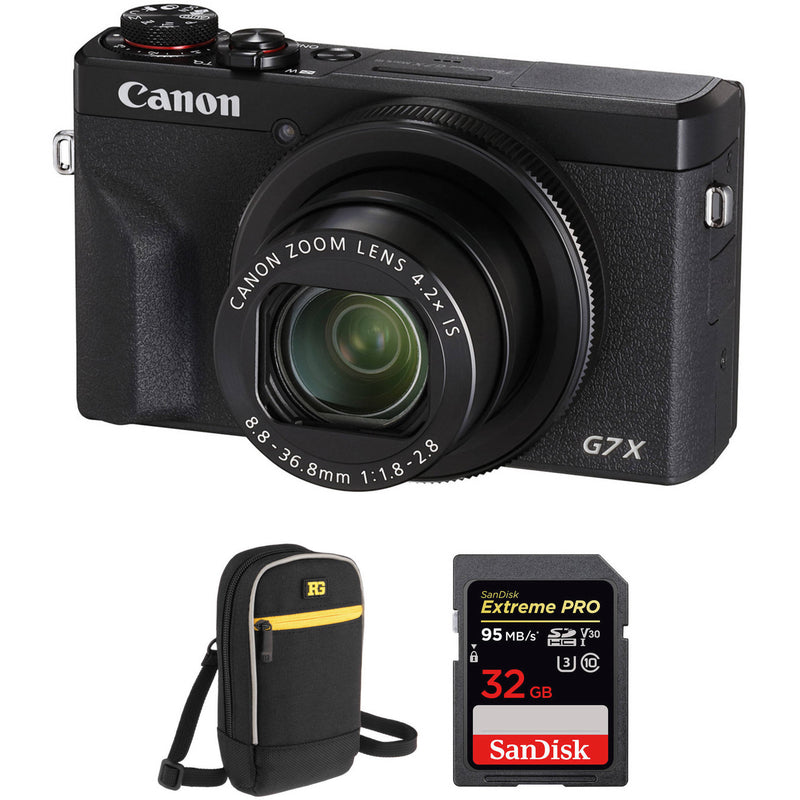 Canon PowerShot G7 X Mark III Digital Camera with Accessories Kit (Black)