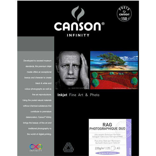 Canson Infinity Rag Photographique Duo Paper (13 x 19", 25 Sheets)