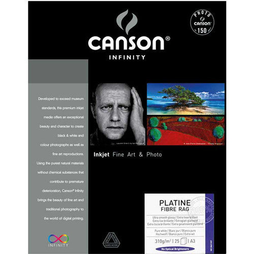 Canson Infinity Platine Fibre Rag Paper (13 x 19", 25 Sheets)