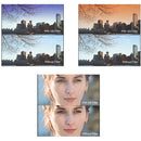 Cavision 4mm 4x4" Glass Filters (Soft Mist Black 1/4, Grad Blue 0.3 And Grad Orange 0.3)