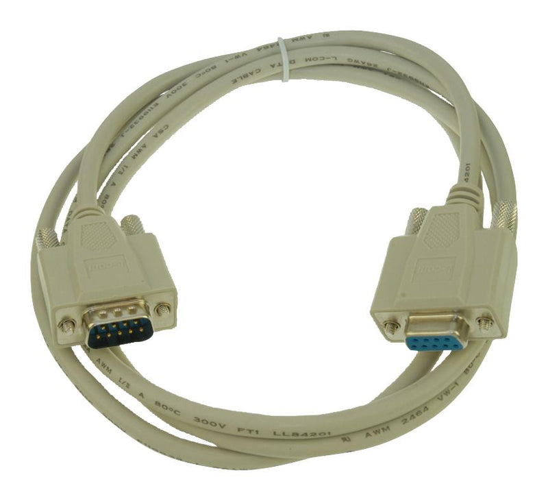 L-COM CRMN9MF-5 Computer Cable D Subminiature Plug 9 Way Socket 5 ft 1.5 m Grey New