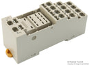 Omron Electronic Components PYF14S Relay Socket DIN Rail Screwless Clamp 14 Pins 5 A 250 VAC