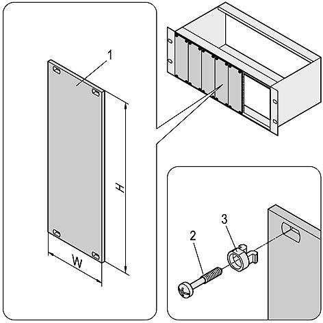 SCHROFF 20838-112 Panel, 3U, 8HP, Pack 5, Aluminium, Unfinished, Subracks and 19" Cases, 128.4 mm, 40.64 mm