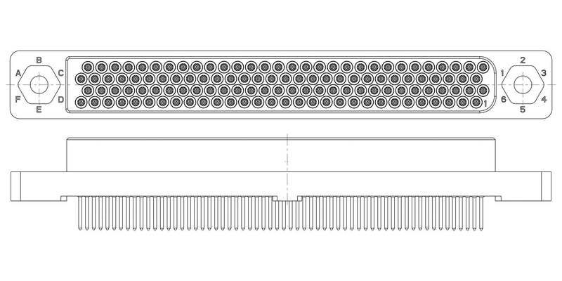 Amphenol Aerospace HDB-M4-120M242X HDB-M4-120M242X Rect Power Conn Rcpt 120POS 4ROW