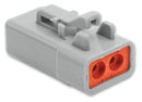 Amphenol SINE/TUCHEL ATP06-2S ATP06-2S Automotive Connector Housing ATP Plug 2 Ways Series Socket Contacts Thermoplastic Body