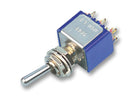 Apem 5647AB Toggle Switch (On)-Off-(On) Dpdt Non Illuminated 5000 Series 6 A Panel