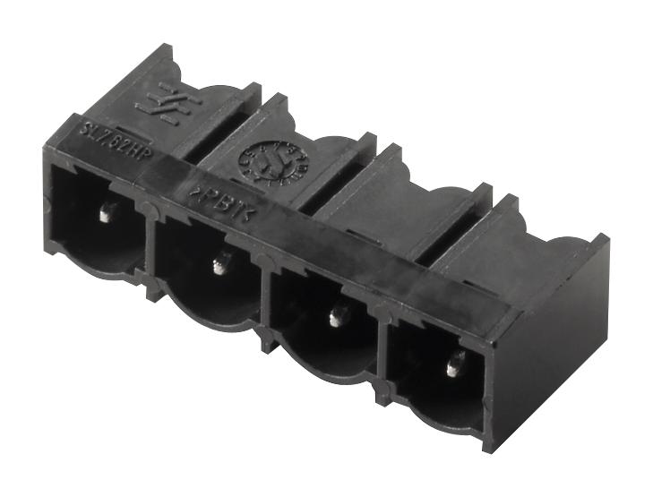 Weidmuller 1026770000 Terminal Block Header 7.62 mm 3 Ways 29 A 630 V Through Hole Right Angle