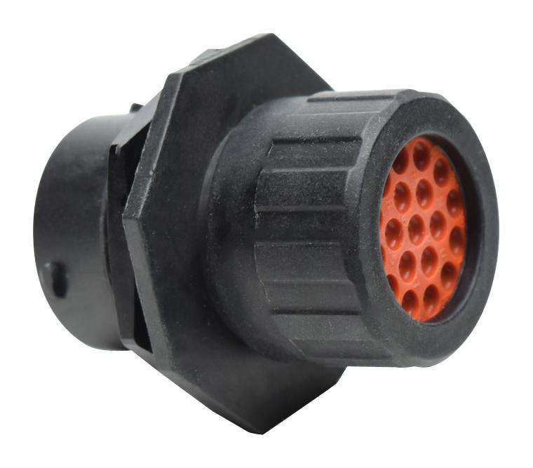 Amphenol SINE/TUCHEL RTS716N19PHEC03 Circular Connector Rcpt 19POS JAM NUT