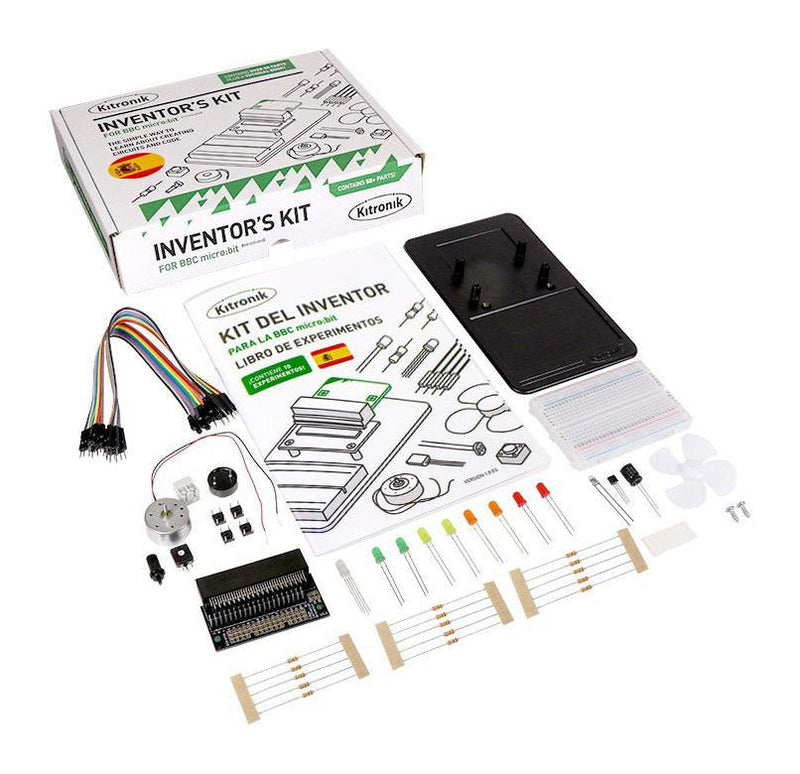 Kitronik 5603-ES 5603-ES Python Version Inventors Kit English BBC Micro: bit New