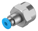 Festo QSF-1/4-4-B Pneumatic Fitting Push-In G1/4 14 bar 4 mm Brass QSF