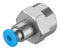 Festo QSF-1/4-4-B Pneumatic Fitting Push-In G1/4 14 bar 4 mm Brass QSF