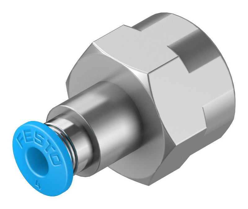 Festo QSF-1/4-4-B Pneumatic Fitting Push-In G1/4 14 bar 4 mm Brass QSF