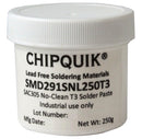 Chip Quik SMD291SNL250T3 Solder Paste Synthetic No Clean 220 &deg;C 96.5 3 0.5 Sn Ag Cu 250G