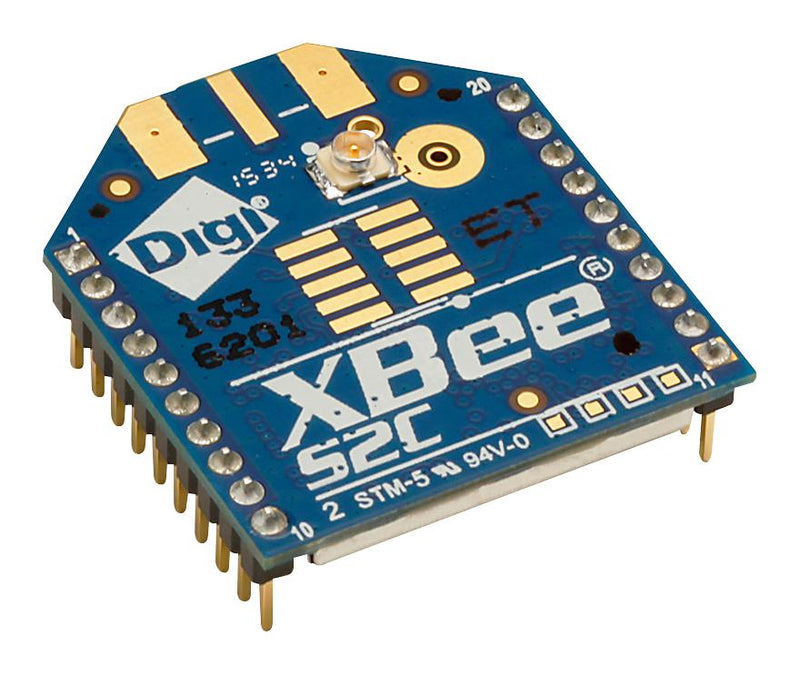 Digi International XB24CAUIT-001 RF Transceiver Module Dsss Modulation 250Kbps 2.4GHz -102dBm 2.1V to 3.6V SPI Uart