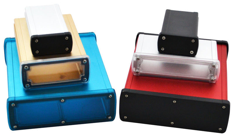 BUD Industries EXN-23353-BKP Electronic Enclosure ALUM/PC Black