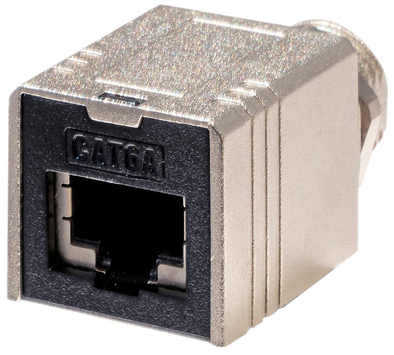 TUK SGM12180 SGM12180 Connector Adapter Straight Cat 6A X Coded M12 8 Ways Receptacle RJ45 New