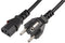 PRO Elec PE01071 Mains Power Cord Plug Schuko to IEC 60320 C13 2 m 10 A 250 VAC Black