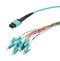 L-COM MPM12OM3-09LCR-10 MPM12OM3-09LCR-10 Fibre Cord MPO Plug TO LC 12FIBRES10M