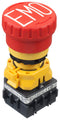 Idec XW1E-BV402MFRH-EMO Emergency Stop Switch DPST-NC Push-Pull Screw 5 A 125 V