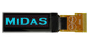 Midas MDOG128032C2V-BS MDOG128032C2V-BS Graphic Oled 128 x 32 Pixels Black on Blue 3V SPI 30mm 11.5mm -40 &Acirc;&deg;C
