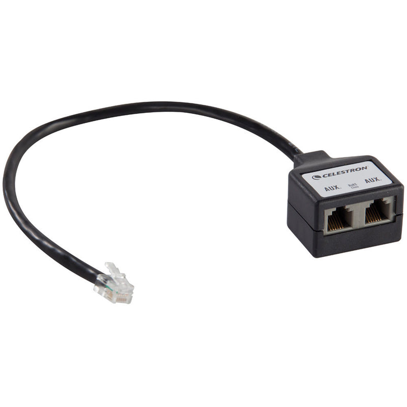 Celestron 6-Pin AUX Port Splitter for CG-5 Mount