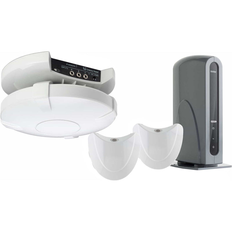 Cetacea Sound Astronaut CL and Orbiter Commander Duo 40W Voice Amplification System with Two Wireless Microphones and 6' Wallwart Power