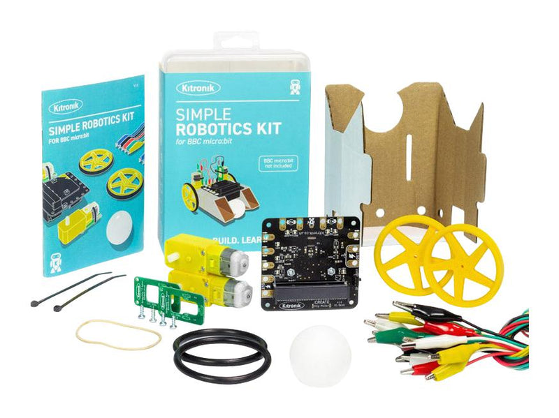 Kitronik 5665 5665 Robotics Kit BBC Micro: Bit Chassis Motor Driver Motors Board Wheels Ping Pong Ball New