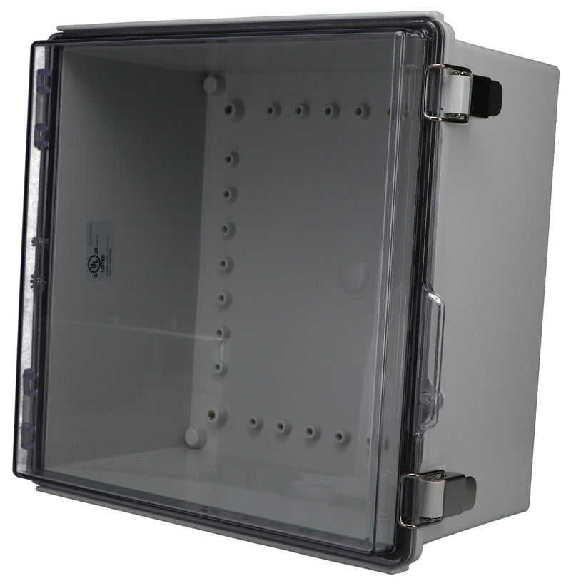 BUD Industries PTQ-11066-C PTQ-11066-C Enclosure Multipurpose PC GREY/CLEAR
