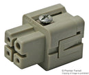 ILME CKSF03 Heavy Duty Connector Insert, 3+PE Signal, CKS Series, Receptacle, 3A, 4 Contacts, 10 A