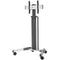 Chief Medium FUSION Manual Height Adjustable Mobile Video Cart for 37 to 55" Displays (Silver)