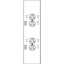 Chief PAC526 4-Plug In-Wall Retro Power Kit