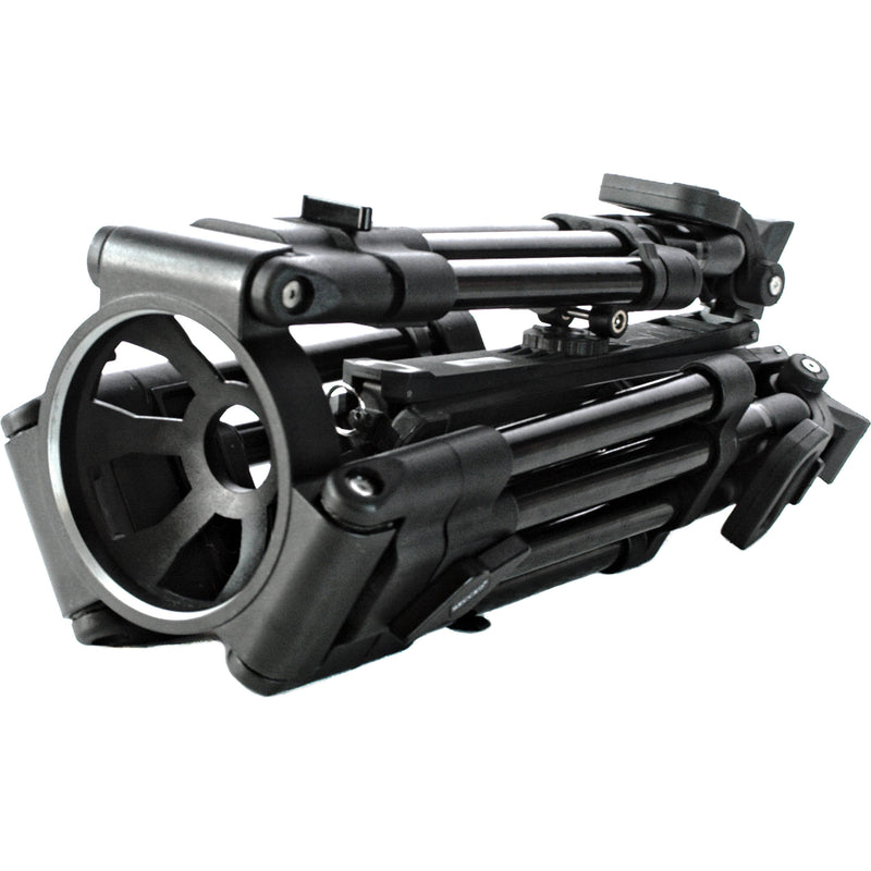 Secced 100mm 2-Stage Carbon Fiber Tripod with Mid-Level & Ground Spreaders