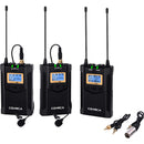 Comica Audio CVM-WM100-PLUS UHF Wireless Dual Microphone System with 1-Receiver