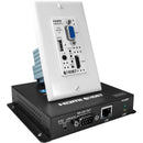 Comprehensive Pro AV/IT HDBaseT 4K60 18G Single Gang Wall Plate Extender Kit with HDMI VGA Audio up to 230'