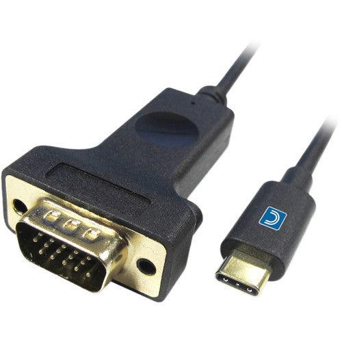 Comprehensive USB Type-C Male to VGA Male Cable (5.9')