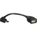 Comprehensive OTG USB A Female to Micro USB B Male Adapter Cable (4")