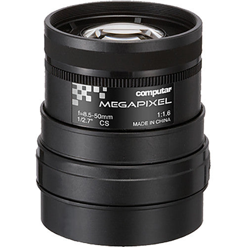 computar CS-Mount 3MP 8.5 to 50mm f/1.6 Manual Iris Lens