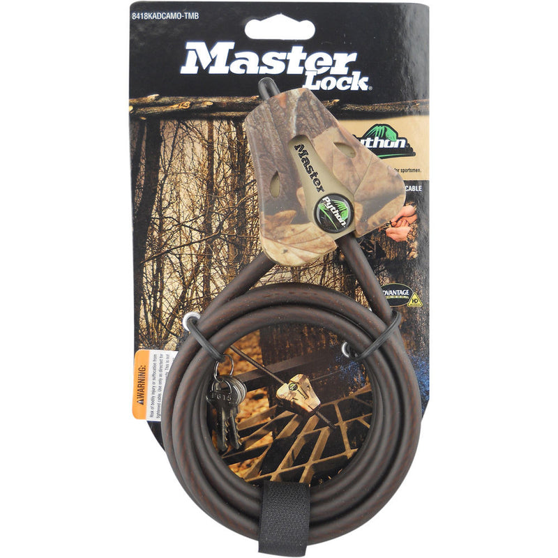 Covert Scouting Cameras Master Lock Python Trail Camera Security Cable (Camo, 5/16")