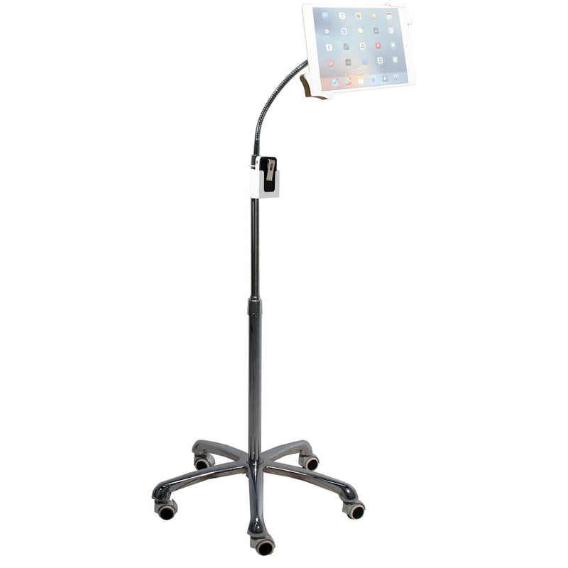 CTA Digital Heavy-Duty Gooseneck Floor Stand for 7 - 13" Tablets