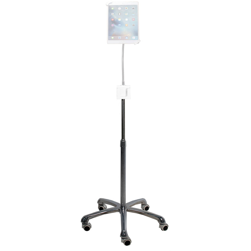 CTA Digital Heavy-Duty Security Gooseneck Floor Stand for 7 - 13" Tablets