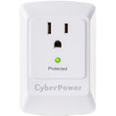 CyberPower Essential Single Outlet Wall Tap Surge Protector (900 J, White)
